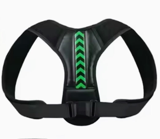 Posture Corrector – Justerbart rygg- och axelstöd (Svart/grön
